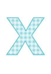 アルファベット「x」