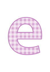 アルファベット「e」