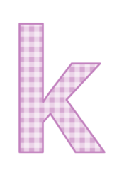 アルファベット「k」