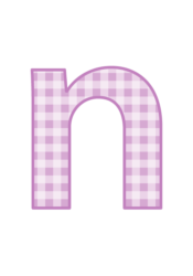 アルファベット「n」