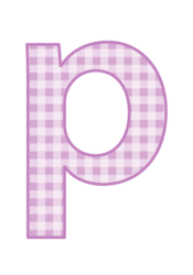 アルファベット「p」