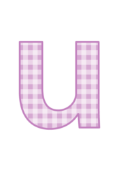 アルファベット「u」