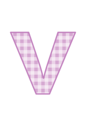 アルファベット「v」