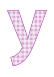 アルファベット「y」