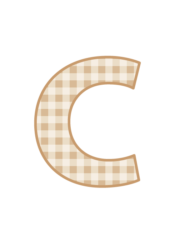 アルファベット「c」