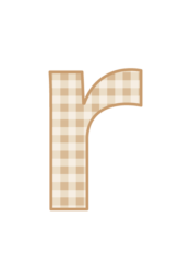 アルファベット「r」