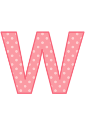 アルファベット「w」