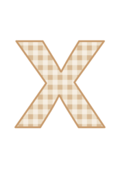 アルファベット「x」