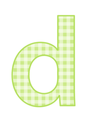 アルファベット「d」