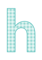 アルファベット「h」