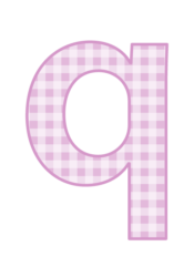 アルファベット「q」