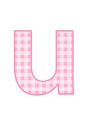 アルファベット「u」
