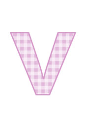 アルファベット「v」