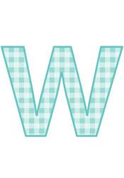アルファベット「w」