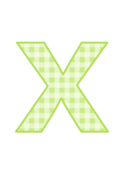 アルファベット「x」