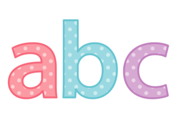 アルファベット「abc」
