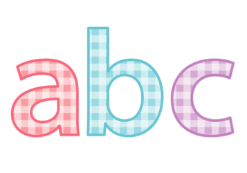 アルファベット「abc」