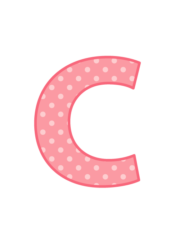 アルファベット「c」