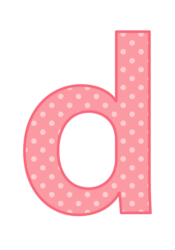 アルファベット「d」