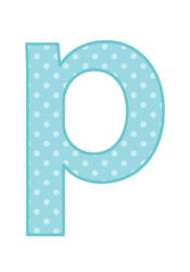 アルファベット「p」