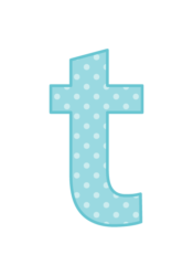 アルファベット「t」