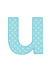 アルファベット「u」