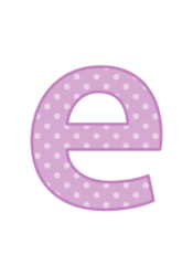 アルファベット「e」