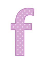アルファベット「f」