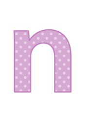アルファベット「n」