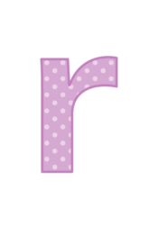 アルファベット「r」