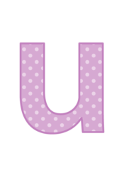 アルファベット「u」