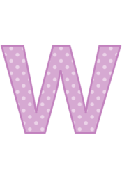 アルファベット「w」