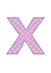 アルファベット「x」