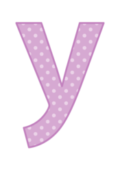 アルファベット「y」