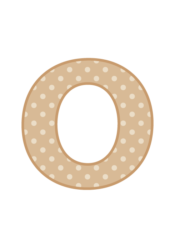 アルファベット「o」