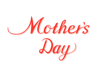 母の日「Mother's Day」のカリグラフィー文字