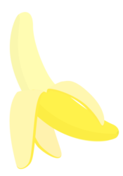 バナナ（皮をむいたバナナ）