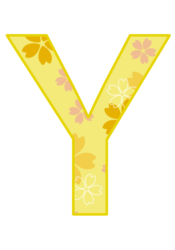 アルファベット「Y」