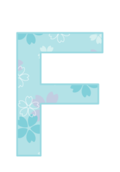 アルファベット「F」