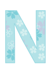 アルファベット「N」