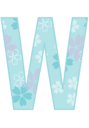 アルファベット「W」