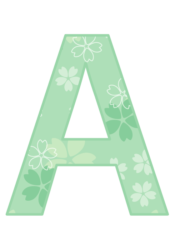 アルファベット「A」