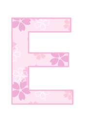 アルファベット「E」