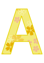 アルファベット「A」