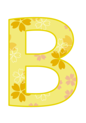 アルファベット「B」