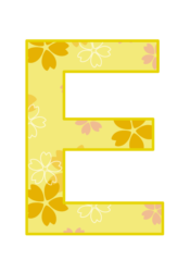 アルファベット「E」