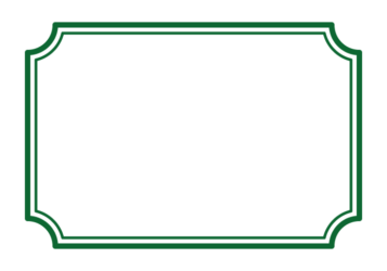 変形長方形フレーム（二重線枠）