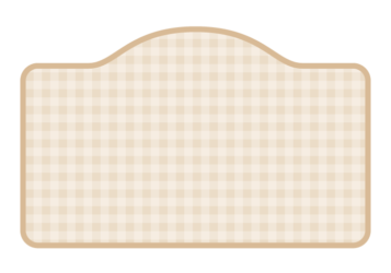 変形長方形フレーム（ギンガムチェック模様）