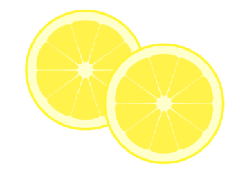 レモン（檸檬）の輪切り