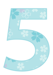 飾り数字「5」